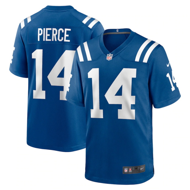 mens nike alec pierce royal indianapolis colts player game jersey